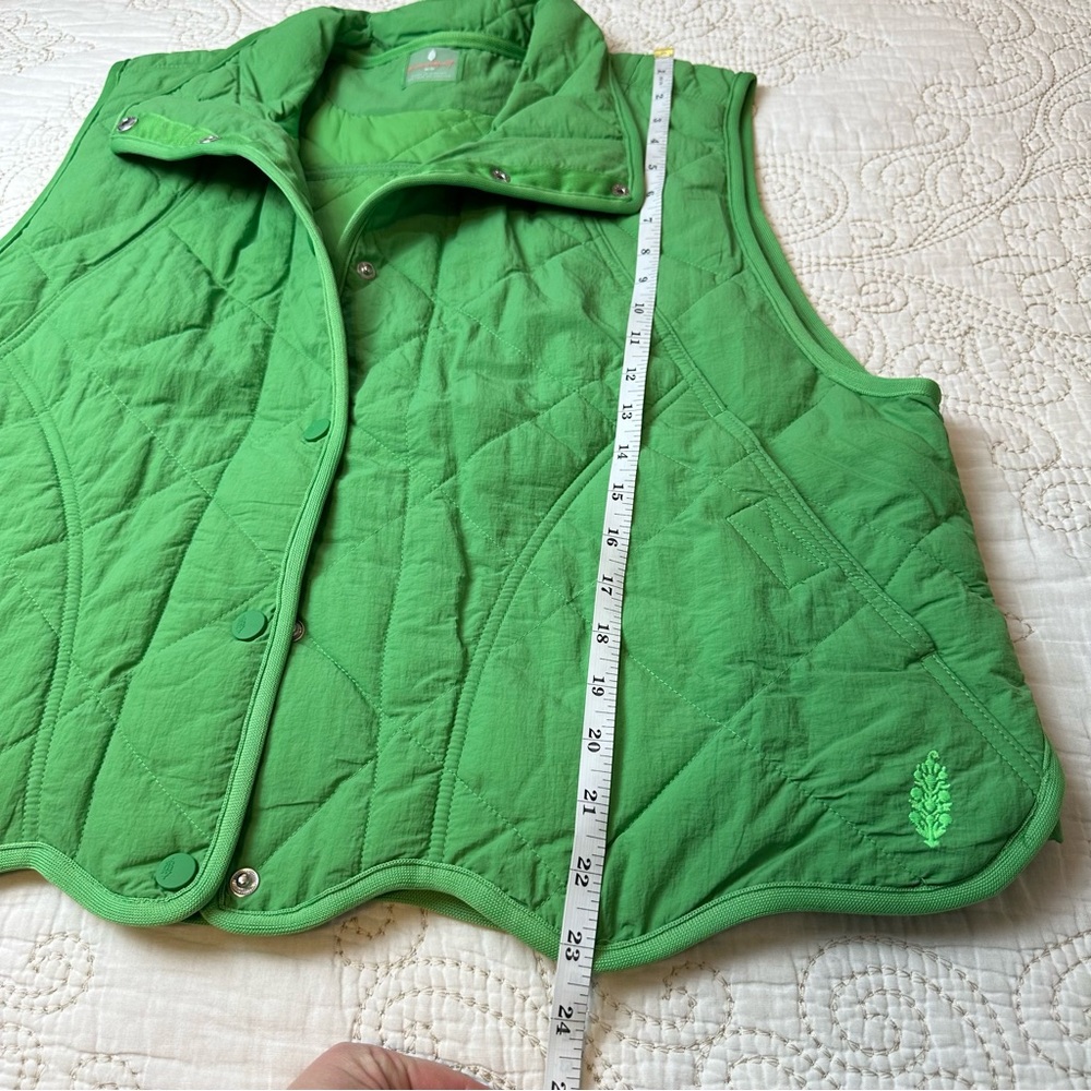 Free People Quinn Quilted Puffer Vest Green - Picture 4 of 6